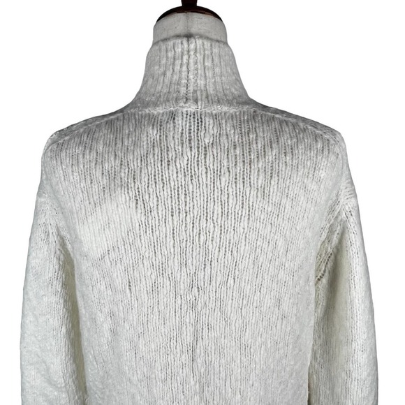 VINCE WOOL BLEND NUBBY TURTLENECK SWEATER IN CREAM NWT WOMEN'S SIZE XS - Picture 9 of 16